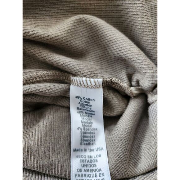 Michael Stars Halley Ribbed Tank with Ruching | Size M - Picture 7 of 8